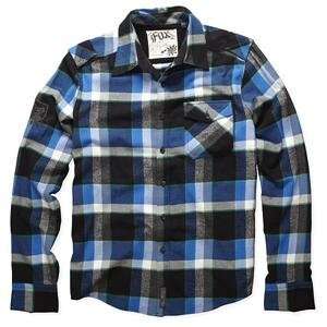  Fox Racing Warped Flannel Shirt   One size fits most/Smoke 
