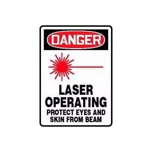  DANGER LASER OPERATING PROTECT EYES AND SKIN FROM BEAM (W 