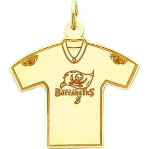  14K Gold NFL Tampa Bay Buccaneers Football Jersey Charm 