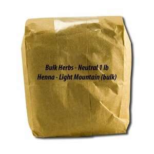  Henna   Light Mountain (bulk) Neutral 1 lb Beauty