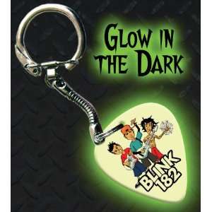  Blink 182 Glow In The Dark Premium Guitar Pick Keyring 