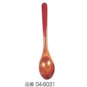  Japanese Wooden Spoon Red Handle 5 3/4in #0294 Kitchen 