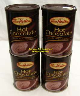 From CANADA Tim Hortons Horton’s HOT CHOCOLATE COCOA Mix 4 CANS 