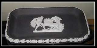 Signed Wedgwood Black Basalt Tray RED CROSS CHARITY NR  