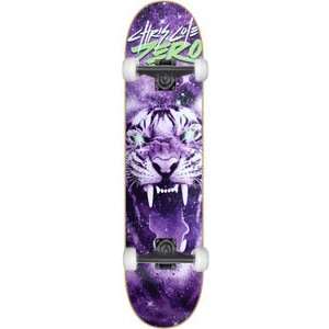 Zero Cole Space Tiger Complete Skateboard   8.12 Purple w/Black Trucks