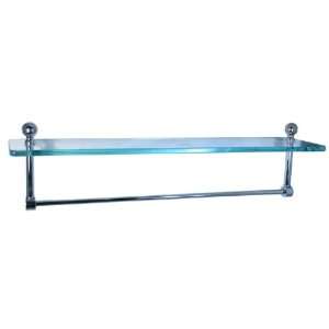  Mambo 22 Single Glass Shelf with Towel Bar from the Mambo Collection
