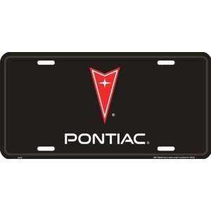  Pontiac Black License Plate 