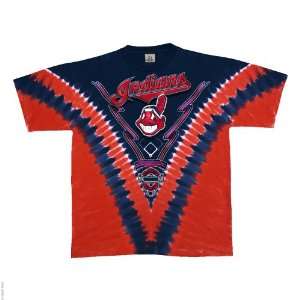  Cleveland Indians V Tie Dye T shirt