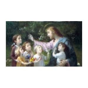  Christ with Children Custom Prayer Card