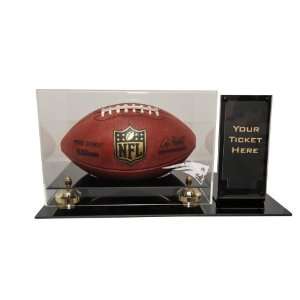 New England Patriots Deluxe Football Display with Ticket Holder (Up to 
