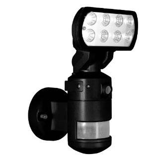 NightWatcher Robotic Security Light with Camera LED (Black)