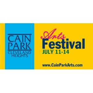   3x6 Vinyl Banner   Cleveland Cain Park Arts Festival 