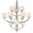   1030 363 CH Chrome Modern Three Tier Chandelier from the Cerchi