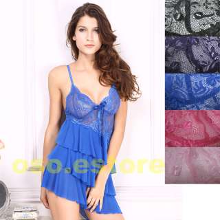 Sexy Three Layer skirt Loveable Flower Babydoll (S8191)  