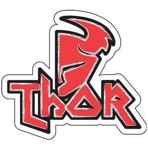  Thor Motocross Crush Decal   4/White/Red Automotive