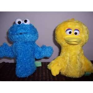   Big Bird and Cookie Monster SET OF 2 PLUSH HAND Puppets Toys & Games