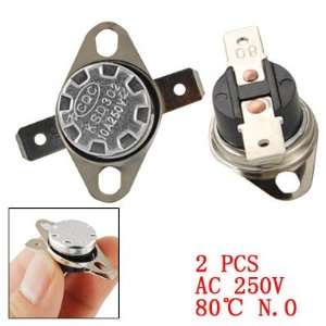  Amico 2 Pcs Temperature Switch Thermostat 80 Celsius N.O 