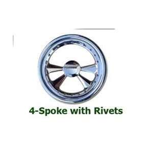  4 Spoke Full Wrap Billet Steering Wheel Automotive