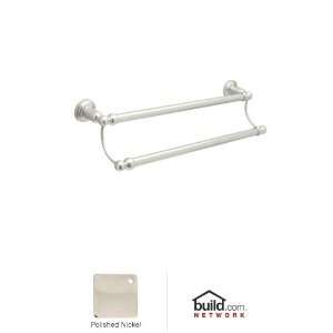  DOUBLE TOWEL BAR IN POLISHED NICKEL