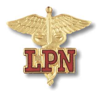 New LPN Nurse Nursing Medical Insignia Emblem Lapel Pin  