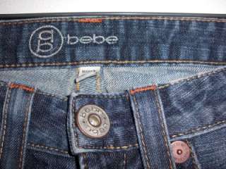 bebe ~Kayla~ Signature Rhinestones Super Hot Jeans 27  