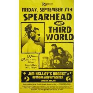  Spearhead Third World Concert Handbill Poster