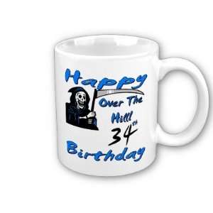  Over the Hill 34th Birthday Coffee Mug 