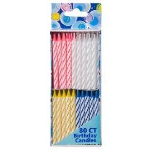 Birthday Candles, 80 Count, Spiral Brights