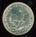 1964 SOUTH AFRICA 50 CENTS SILVER VERY HIGH GRADE PL