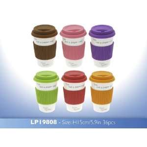   Paper Cup Eco Travel Mug with Silicon Lid & band