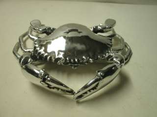Ocean Beach Decor Silver Colored Sea Crab(Metal)  