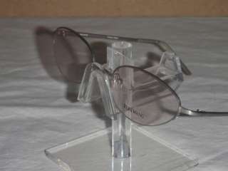 VERA WANG FRAME HALF RIMLESS IN BRUSHED SILVER AN AMAZING FRAME 