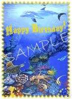 Edible Cake Image Sea Life #3 Birthday Dolphin Rec  