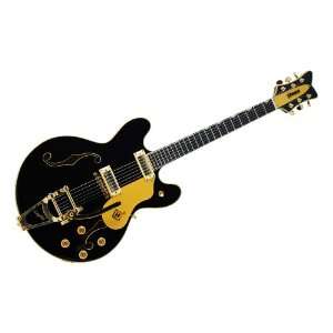  Hanson Guitars Chicagoan (Black) Musical Instruments