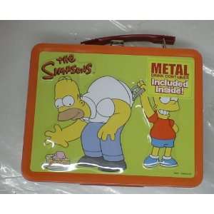 The Simpsons Full Sized Metal Lunch Box with Thermos