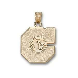 California State (Chico) Wildcats C with Wildcat Pendant   14KT Gold 