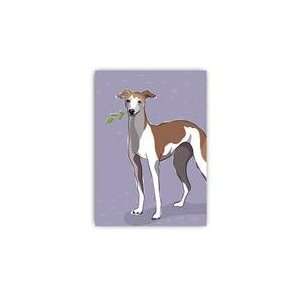   Russells Grrreen Greeting Card  4.5x6.5   Italian Greyhound (B Day