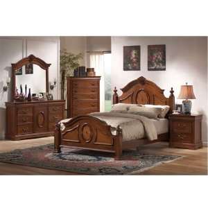   Bedroom Set in Rich Caramel Finish   Coaster Co.