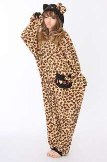 Hello Kitty Kigurumi Costume Pajamas Japan Panther Brown In time for 