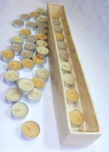 The candle boat measures 23x 3x 3. Candles are vanilla scented.
