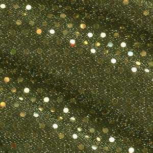  42 Wide Confetti Sequin Knit Black Gold/Gold Fabric By 