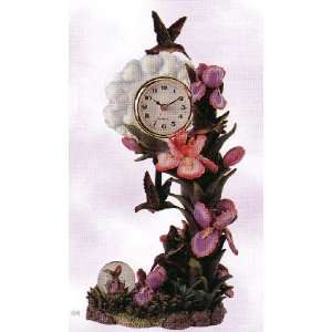  Swing Clock with Water Globe Approx 12 High   Resin  Whimscial Home