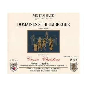 2000 Domaines Schlumberger Alsace Gewurztraminer Cuvee Christine 750ml
