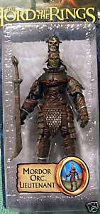MORDOR ORC LIEUTENANT LORD RINGS ROTK FOTR NEW ON CARD  