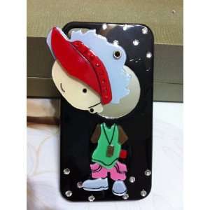  Luxury Designer Case with Cute Hiphop Boy Mirror for Apple 