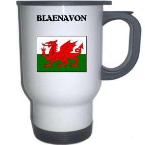  Wales   BLAENAVON White Stainless Steel Mug Everything 