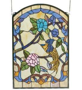 16W X 24H Garden Of Paradise Stain Glass Window 65712  