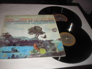 1963 Bernstein Mahler Symphony No 5 M2S 698 2 LPs NM  