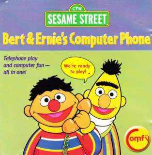 Sesame Street Bert & Ernies Computer Phone CD ROM PC  