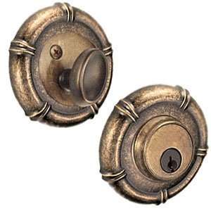 Tai chi single deadbolt lock in medium bronze